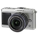 Olympus PEN E-P1 12.3 MP Micro Four Thirds Interchangeable Lens Digital Camera with 3-inch LCD and Silver 14-42mm f/3.5-5.6 Zuiko Digital Zoom Lens (Silver)