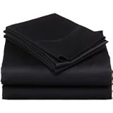 1200 Thread Count 4pc KING SIZE Egyptian Bed Sheet Set,Deep Pocket, BLACK