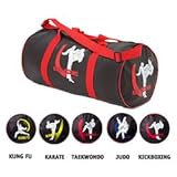 Cimac Martial Arts Motif Holdall Bag ( Colour : Black) ( Badge Type : Judo)