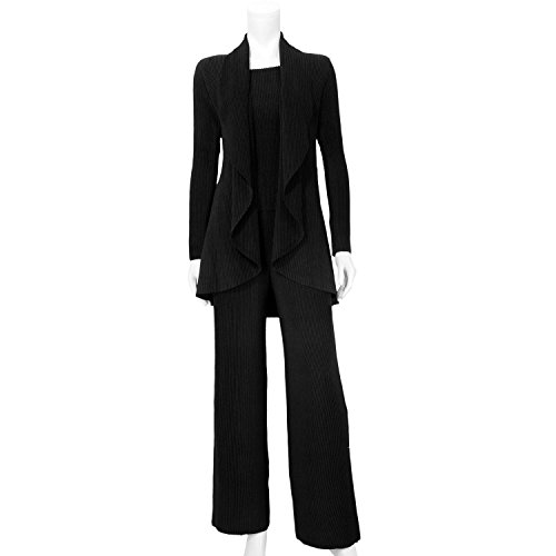 SPECCHIO(スペッチオ) ブラックフォーマル ロングジャケット パンツスーツセット 3-31号対応