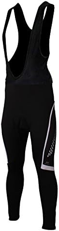 Kukaze Men's Fleece Thermal Winter Cycling Bib Pants 3D Gel Padded Bike Bib Tights Bicylce Braces