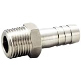 フローバル ステンレスホースニップル SUS304 ネジ(R)1/8 タケノコ外径(径D)12 VHN-0112