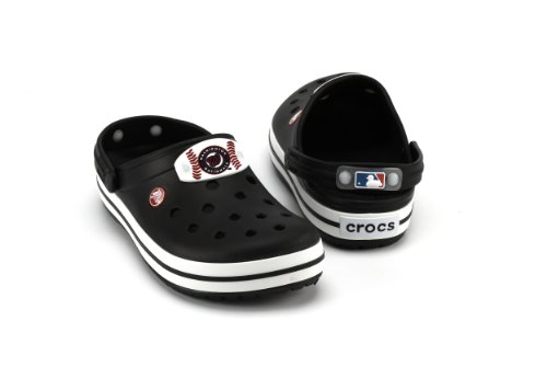 MLB Washington Nationals Banded Slip-On Clog Style Shoe By Crocs, Black, Men's 5/Women's 7 at Amazon.com