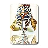African Art - African Mask - Light Switch Covers - single toggle switch