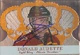 Donald Audette, Atlanta Thrashers, 2001 Pacific Crown Royal Die Cast Autographed Card