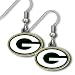 Green Bay Packers Earrings Sculpted Pewter Dangle