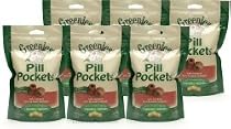6-PACK Beef Pill Pockets SMALL 19.2 oz (180 pockets)