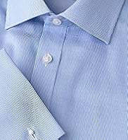 2" Longer Ultimate Non-Iron Pure Cotton Twill Striped Shirt