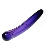 Simply Blown Siamese Hand Blown Glass Dildo, Large, Amethyst