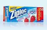 Ziploc Storage Bag, Quart Value Pack-50 ct