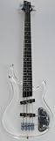 CLEAR ACRYLIC ELECTRIC 4 STRING BASS GUITAR