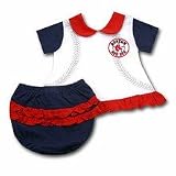 Boston Red Sox Newborn Baby Girl Ruffle Diaper Set