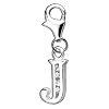 Schmuck-Pur MY CHARMS*Buchstaben-Silber-Anh�nger mit Zirkonia J