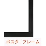 ブラック.額ポスターフレーム.OAフレーム額縁アルミ.サイズB2