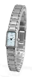 JAREL by Lucien Piccard Women's Silver-tone Bracelet Watch with Mother of Pearl Dial. Model: JL-9203W