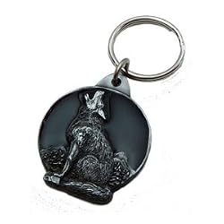 Wolf Pewter Key Chain