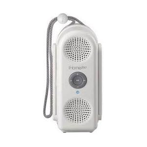 iHome iH20W Shower to Beach Portable Speaker System for iPod (White)