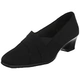 LifeStride Women's Jaunty Wedge Pump,Black Libra,8.5 M US