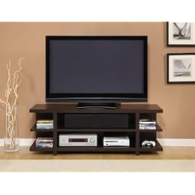 60 Espresso Hollow Core TV Stand by Altra