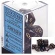 Chessex Lustrous Shadow 7 piece dice set