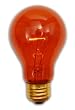 Club Pack of 25 Transparent Amber E26 Base Replacement A19 Light Bulbs - 25 Watts