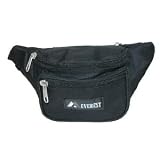Everest Signature Fanny Pack. BLACK