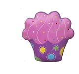 Plush Sweetie Pie Cupcake Pillow - Polkadot