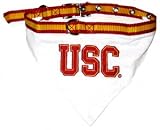 NCAA University of Southern California Pet Collar Bandana, Large