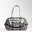 NEW AUTHENTIC COACH BONNIE SIGNATURE SATCHEL (BW/BW)