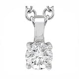 0.75CT ROUND DIAMOND SOLITAIRE PENDANT 14k GOLD CERTIFI