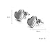 Bystar Women's Earrings Smooth Heart Shaped Stainless Steel Stud Earring Anti-allergy Classical Design