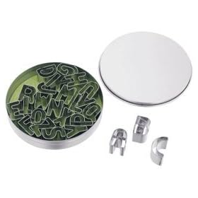 Alphabet Pastry Cutters