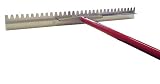 MARSHALLTOWN The Premier Line RED700096C 36-Inch Sharp Magnesium Lute Rake with T-Connector and 7-Foot Handle
