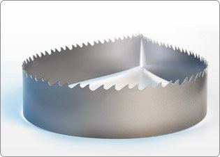 Magnate M93.5E34T3 Carbide Tipped Bandsaw Blade, 93-1/2 Long - 3/4 Width; 3 Tooth; 0.035 Kerf