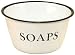 Enamelware Soaps Bowl with Black Trim
