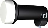 Inverto IDLB-SINL 40 Uni-Single LNB Ultra (Feeddurchmesser 40 mm) f&uuml;r analogen und digitalen Satelliten-Receiver schwarz
