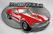 Classic Mustang Enamel Pewter Belt Buckle