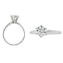 1 ct Round Diamond Solitaire Ring in 14K White or Yellow Gold (D Color, I Clarity, 1.00 carat, yellow or white band)