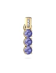 Genuine Tanzanite 14kt Yellow Gold Pendant