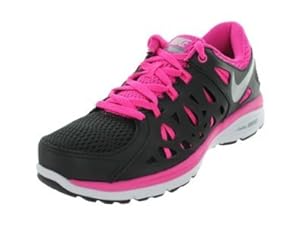 Nike Women's Dual Fusion Run 2 Blk/Mtllc Slvr/Arnry Slt/Pnk F Running Shoes 7...