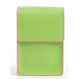 Baekgaard Leather Apple Green Coral Card Set:Deck,pen, pad for travel