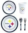 Pittsburgh Steelers 5 Piece Children's Dinner Set - Football Sports Merchandise