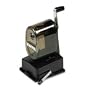 X-Acto 1182 Manual Vacuum Mount Pencil Sharpener, Smoke Black Receptacle, Black Base, 1 Unit