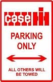 CASE PARKING sign * street tractor farm equip