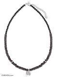 Quartz choker, 'Lucky Horseshoe' 0.6 W 15 L