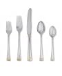 Lenox Federal Gold Stainless-Steel 5-Piece Place Setting, Service for 1
