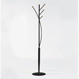 ITALMODERN Maxine Coat Rack, Textured Black/Natural, 14 W x 14 D x 70.5 H