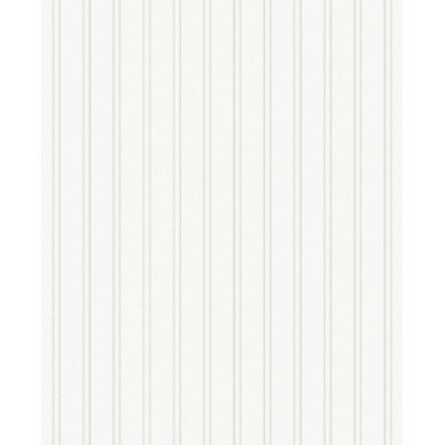 Paintable Prepasted Paintable Beadboard Wallpaper in White