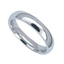 Stainless Steel Wedding Band - 4mm width (Sizes 5-12)