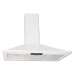 Air King VAL30WH Valencia Chimney Style Range Hood, White, 30-Inch